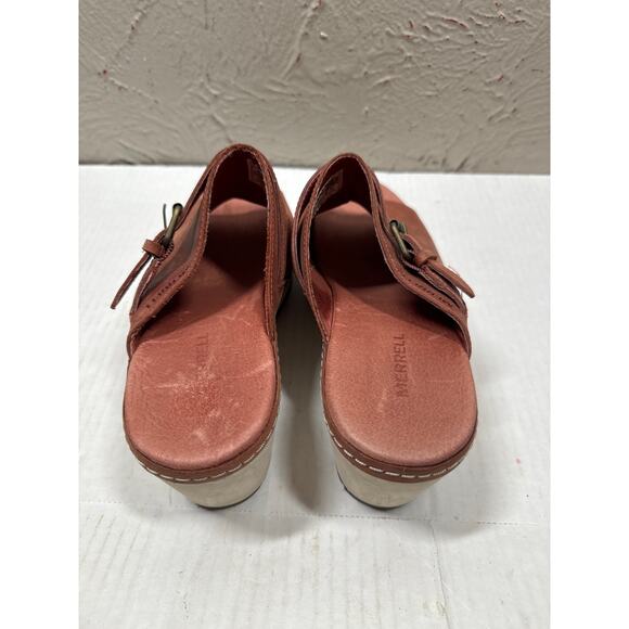 Merrell Womens Leather Slide Open Toe Clogs Sandals Heels Size 8 - Picture 4 of 5